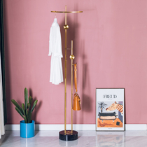 Light luxury stainless steel entrance coat rack floor bedroom corner home home strong net red hanger hanger hanger bag rack