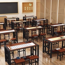 Tutoring class table and chairs Go table chess table and chairs chess table interests Painting Table Chessboard Table Calligraphy Table