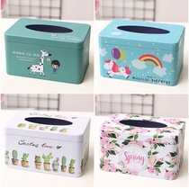  Desktop simple tissue box creative cute household hotel napkin pumping box Living room dining table car paper pumping box