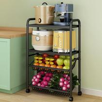 Kitchen rack vegetable rack household multi-layer vegetable basket fruit storage basket floor-to-ceiling large-capacity vegetable shelf