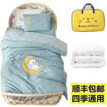 Kindergarten quilt three-piece cotton quilt cover quilt set six small quilt into the garden bedding baby bedding