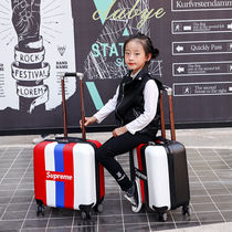 Childrens password box Boy can sit trolley box 20 inch net red boarding box Child suitcase Girl small suitcase
