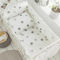 Childrens bed four-piece set bedding pad crib ins wind fight set childrens baby pick-up bed fence edge protection soft bag
