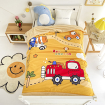A category autumn and winter thick cartoon milk velvet childrens single product quilt cover double-sided velvet multifunctional baby reassure blanket