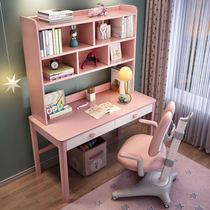 Childrens desk girl princess style girl bedroom pure solid wood double light luxury junior high school students learning writing table