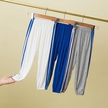 High children modal anti mosquito pants baby spring summer thin men and women home air conditioning pants pants pants