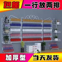 Beauty salon disassembly decoration decoration shop nail oil glue cosmetics rack nail rack wall-mounted beauty goods rack