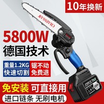 German rechargeable lithium power electric chain saw small handheld home outdoor chain saw high power electric logging saw