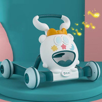 Music cartoon baby walker childrens early education trolley baby walker toy hair