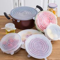 Silicone fresh cover bowl lid sealed refrigerator cling film kitchen fresh cover food grade silicone cover