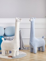 Giraffe sitting stool animal living room Net red shoe stool fawn sofa childrens stool large shoe stool art alpaca