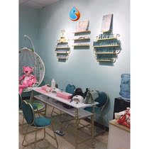 Nail salon nail polish glue display rack wall hanging nail polish rack wall hanging object placing rack net red