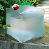 20L folded water bag outdoor portable transparent bucket of water bag with water bag