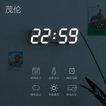 LED digital clock students with ins female desktop table table simple bedroom electronic Net red alarm clock wall hanging