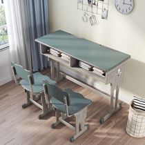 Childrens desk double desks and chairs home simple student classroom desk cram school training table writing table