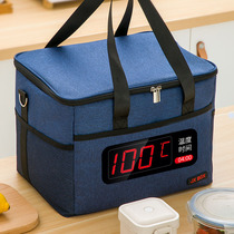 Insulation bag aluminum foil thick large portable student lunch box bag for office workers waterproof and insulated refrigerated lunch bag