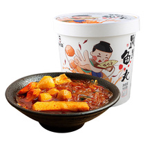 Hop Hop Fish Balls Sour Hot Pink Silk 6 Buckets Ready-to-use Guan East Cooking Spicy Hot Food Whole Boxes