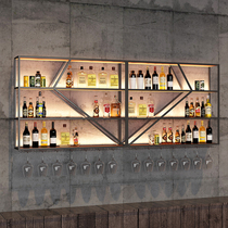 Wine Red Wine Rack bar bar restaurant bar wall holder wall mounted wine cabinet modern simple living room decoration frame