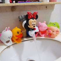 Faucet mouth cute extender extension water spout cute childrens hand wash aid