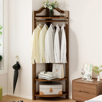 Simple corner clothes hat rack floor shelve domestic room clothes Clothes Corner Hanger Bedroom Corner Hanging Clothes Hanger