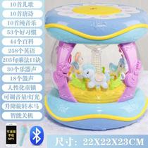 Hexahedron hand drum multi-function puzzle beat drum charging baby toy 6-12 month Baobao children 1-3 years old