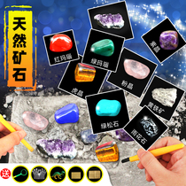 Gem archaeological fossil excavation Treasure digging Toys Childrens hand digging Crystal digging Diamond Blind box Boy girl