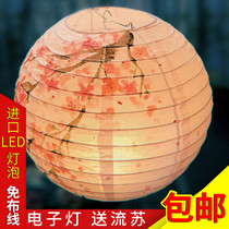 Chinese style New Years Spring Festival Dragon Boat Festival lantern handmade homemade painted chandelier cover hanging decoration ancient paper lantern with lamp