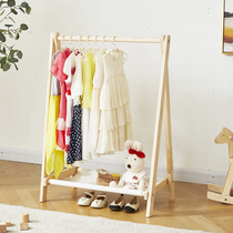 Toddler clothes hanger floor nursery children performance area solid wood minimalist hanging clothes hanger children clothes hanger small hanger