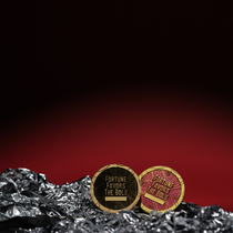 (POKERABOVE) Texas Holdem Metal Presser Member Presser Commemorative Coin