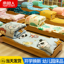 Childrens kindergarten quilt three-piece set pure cotton core baby entering the kindergarten bedding summer nap bedding six-piece set