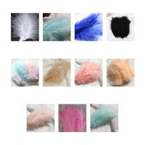 50 PCS Turkey Marabou Feathers Fluffy Wedding Dress DIY