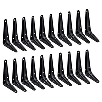 20PC Shelf Brackets Farmhouse Decorative Iron L Bracket Wal