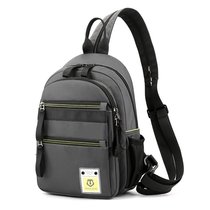 New mens shoulder chest bag fashion Korean casual street multifunctional shoulder crossbody waterproof trend small backpack