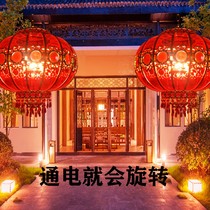 2021 new wedding housewarming balcony hotel opening gate indoor walk LED plug-in rotating red lantern