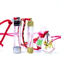 Hair collection storage box couple souvenirs diy newborn fetal hair collection bottle storage box car pendant