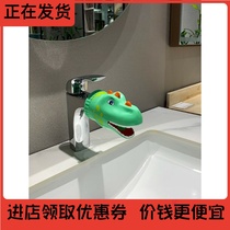 -Faucet extender splash-proof Head Children cartoon baby hand wash extender cute extended dinosaur shark-