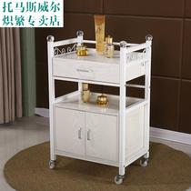 Beauty salon trolley multifunctional skin management pattern embroidery hairdressing salon mobile tool rack