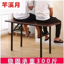 Foot bracket table leg folding table frame table foot iron desk portable table leg spring frame double wrought iron folding