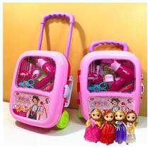 Childrens house medical kit makeup toy portable trolley case girl makeup accessories early childhood education imitation male