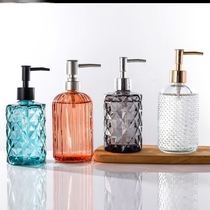 Dishwashing essence press bottle glass hand sanitizer bottle pressure pump shampoo conditioner bottle European Bath Dew bottle Press