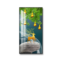 Wufu Linmen Entrance Entrance Decoration Painting Gourd Corridor Aisle Vertical Version 2022 Mural Fantasy Hanging Painting is Net Red