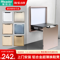 Folding shoe changing stool wall-mounted folding chair invisible doorway bathroom seat hanging wall style wearing shoe stool folding stool