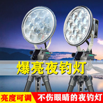 100 Reno Night Fishing Light Fishing Light 12V Ultra Bright Xenon High Power Yellow Blue Light Table Fishing Black Pit Glare Laser Gun