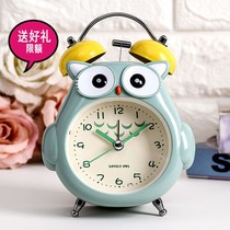 Children alarm clock creative students with mute cartoon cute multifunctional small alarm clock table