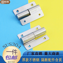 Public Health Toilet Partition Five Gold Accessories 304 Stainless Steel Hinge Self-Closing Lift Flat Laminated Door Hinge