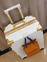 Small ck fashion luggage case mute universal wheel aluminum frame suitcase boarding case men 24 inch password luggage case women