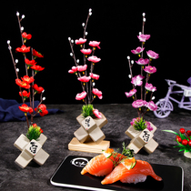 Hotel Western dishes cold dishes sashimi decoration sushi creative small ornaments catering simulation flowers and plants embellishment flowers