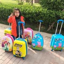 luggage case kindergarten 18 inch cartoon baby luggage universal wheel pattern logo children custom pull rod bag