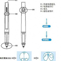 Step high point reading machine t2 point reading pen T2 with refill home teaching machine t2 pen accessory to charge