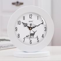 Chrysanthemum European style simple clock living room creative modern desk clock hanging piece bedroom silent bedside sitting clock clock clock